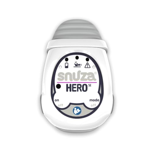 Snuza Hero SE Wearable Child-Care Aid with Patented Sensor Technology | Detects & Reports Movement Activity | No WiFi, Cords, or Sensor Pads | Portable and Easy to Set Up and Use