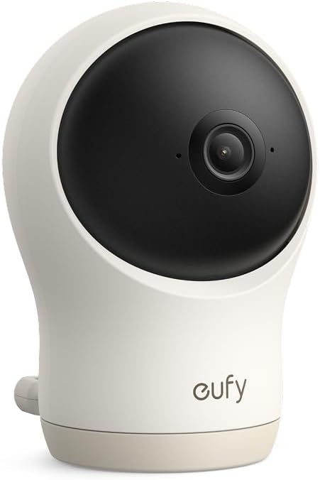 eufy Baby Monitor C10 Add-On Camera, 2K HD Resolution, 4× Zoom, 351° Pan and 60° Tilt, Night Vision, Motion/Cry/Noise/Temp...