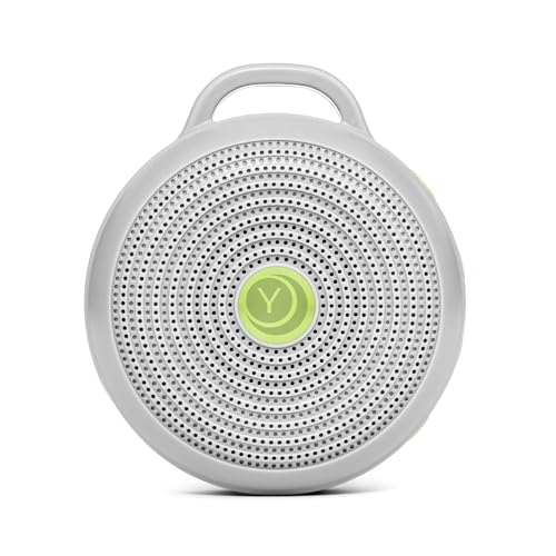 Yogasleep Hushh Portable White Noise Sound Machine for Baby, 3 Soothing Natural Sounds with Volume Control, Compact Size, Noise Canceling for Sleep Aid, Office Privacy, & Meditatio