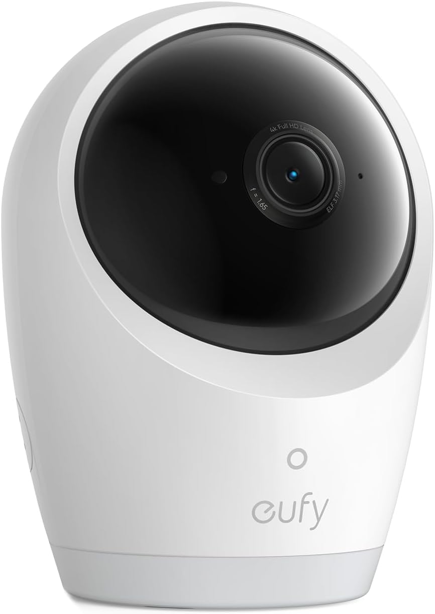 eufy Baby Monitor E21 Add-On Camera, 4K UHD Resolution, 330° Pan and 60° Tilt, 8× Zoom, Night Vision, 5000mAh Built-in Bat...