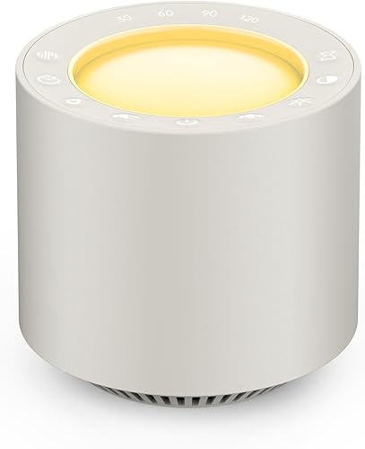 PureNurt White Noise Sound Machine: Red Light Therapy Sleep Sound Mach — Build quality and design details up close