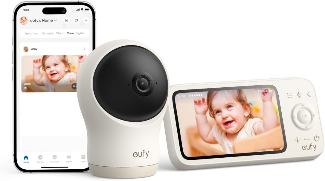 eufy Baby Monitor C10 with 2K HD Camera, 4.5
