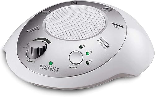 Homedics SoundSleep White Noise Sound Machine, Silver, Small Travel Si — Our recommended configuration for best results
