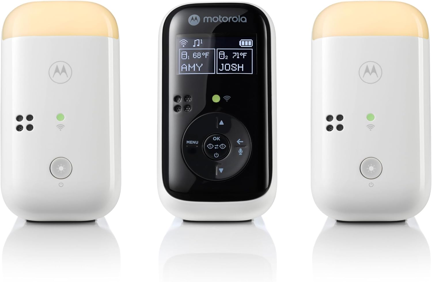 Motorola Nursery Audio Baby Monitor Dual Room HD, 1500ft Range, Night Light, 2-Way Audio, No WiFi Audio Only with Parent U...