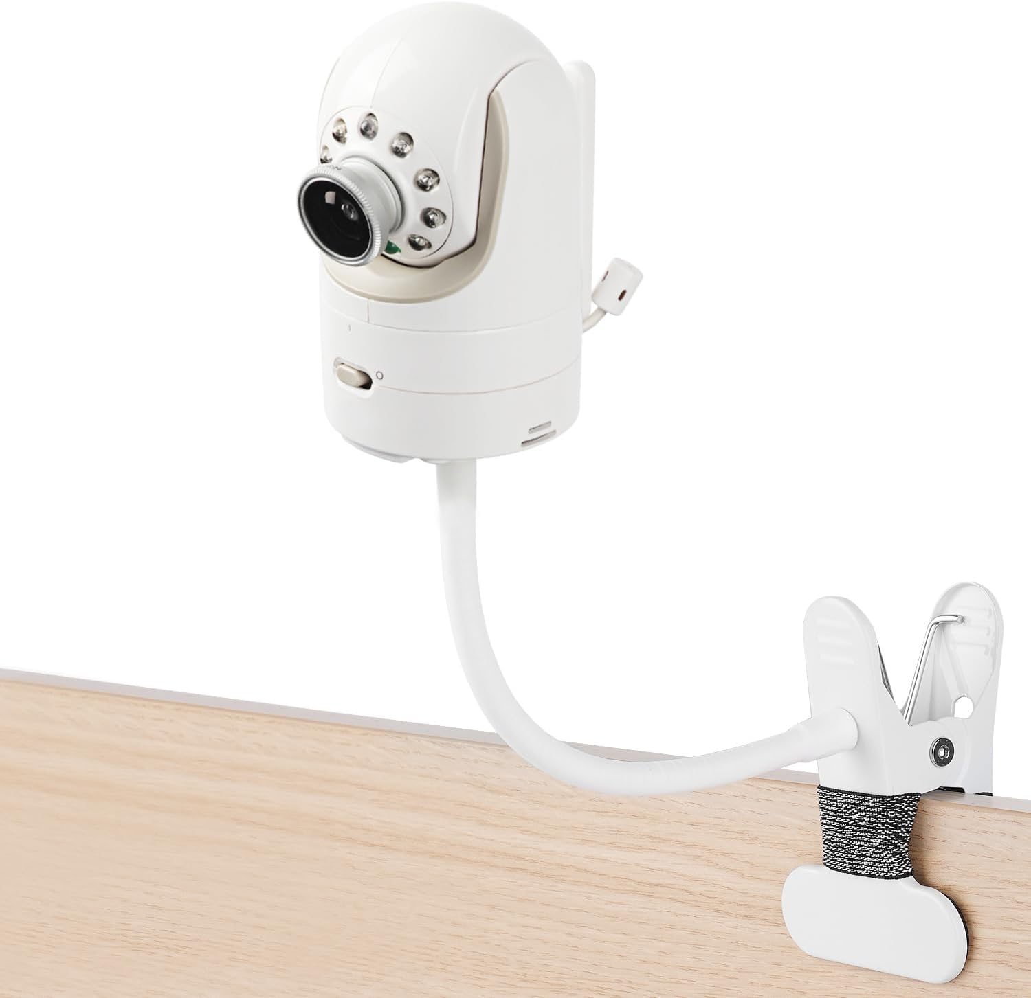 iTODOS Flexible Baby Monitor Clip Camera Mount Compatible with Infant Optics DXR-8 and DXR-8 Pro Baby Monitor, Flexible Lo...