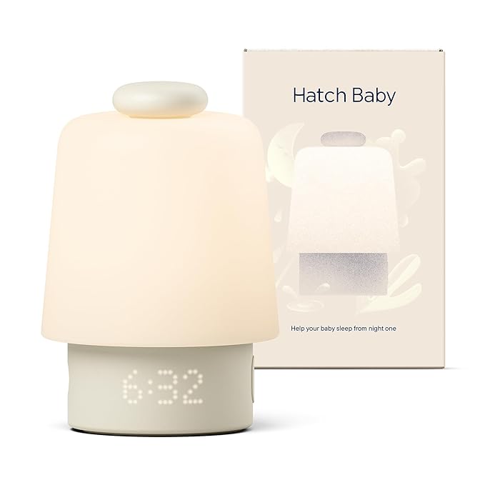Hatch Baby Sound Machine, Night Light | Hatch Baby | Sleep Support | Registry Essential, Routine Builder, Time-to-Rise Alarm Clock, White Noise, Nursery Stories, Toddler Kids (Wi-F