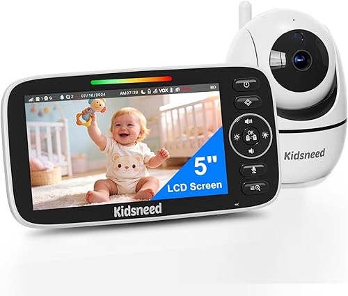 Kidsneed Baby Monitor with Camera and Audio - 5 inch 720P Video Baby M — Real-world performance testing in action