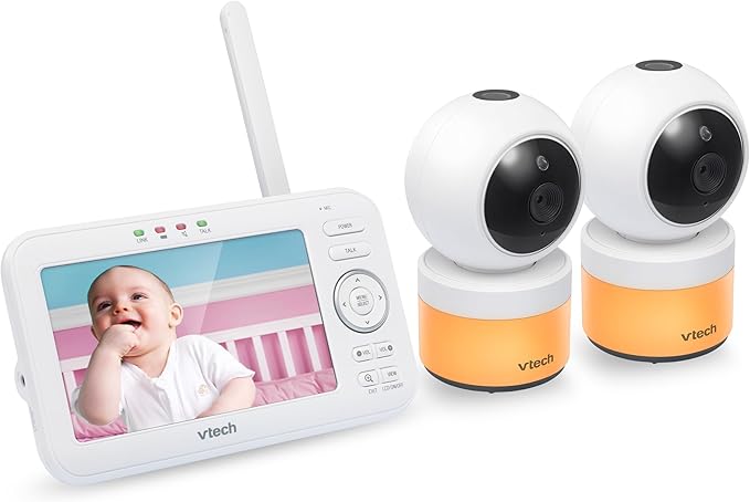 VTech VM5463-2 Upgraded Video Baby Monitor with 2 Cameras – 5