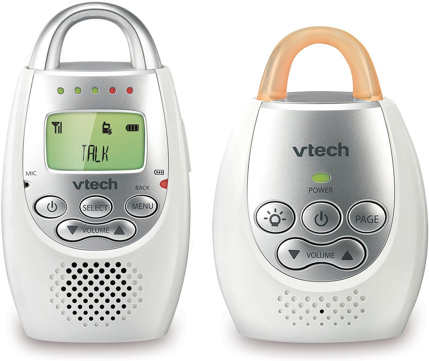 VTech Communications DM221 Audio Baby Monitor with up to 1,000 ft of Range, Vibrating Sound-Alert, Talk Back Intercom & Ni...