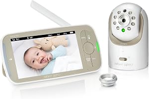 Infant Optics DXR-8 PRO - Patented Active Noise Reduction (ANR), 5” HD Video Baby Monitor 
