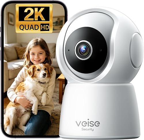 Veise 2K Indoor Camera for Home Security, 360° Wireless WiFi Pet & Bab — Our hands-on testing setup for mount nanit pro rental cei