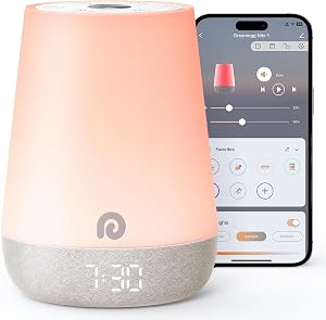 Dreamegg Sound Machine Baby - White Noise Sound Machine Baby With Night Light, Ok to Wake 