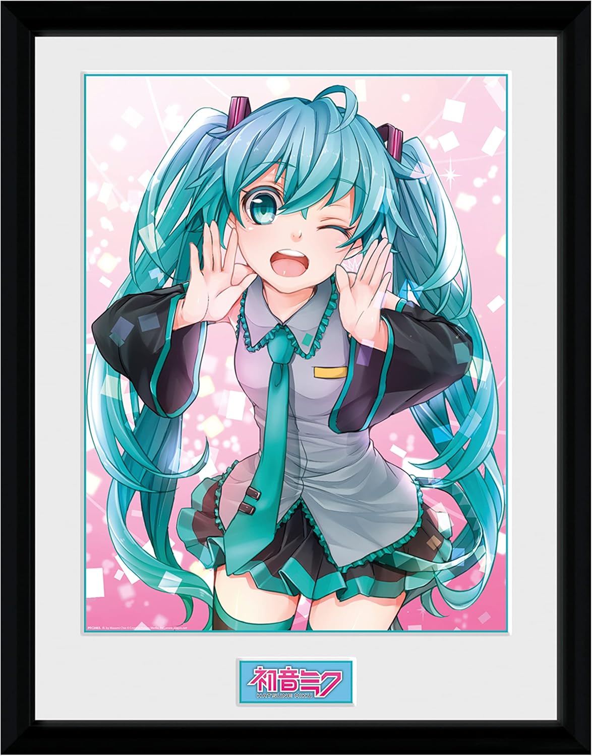 GB eye Hatsune Miku Wink 30 x 40cm Framed Collector Print